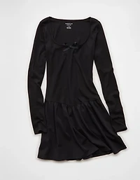 AE Pointelle Puff Sleeve Mini Dress