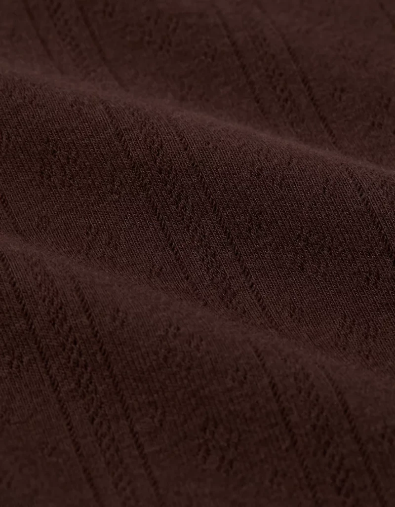 Minirobe à manches bouffantes en pointelle AE