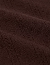 Minirobe à manches bouffantes en pointelle AE