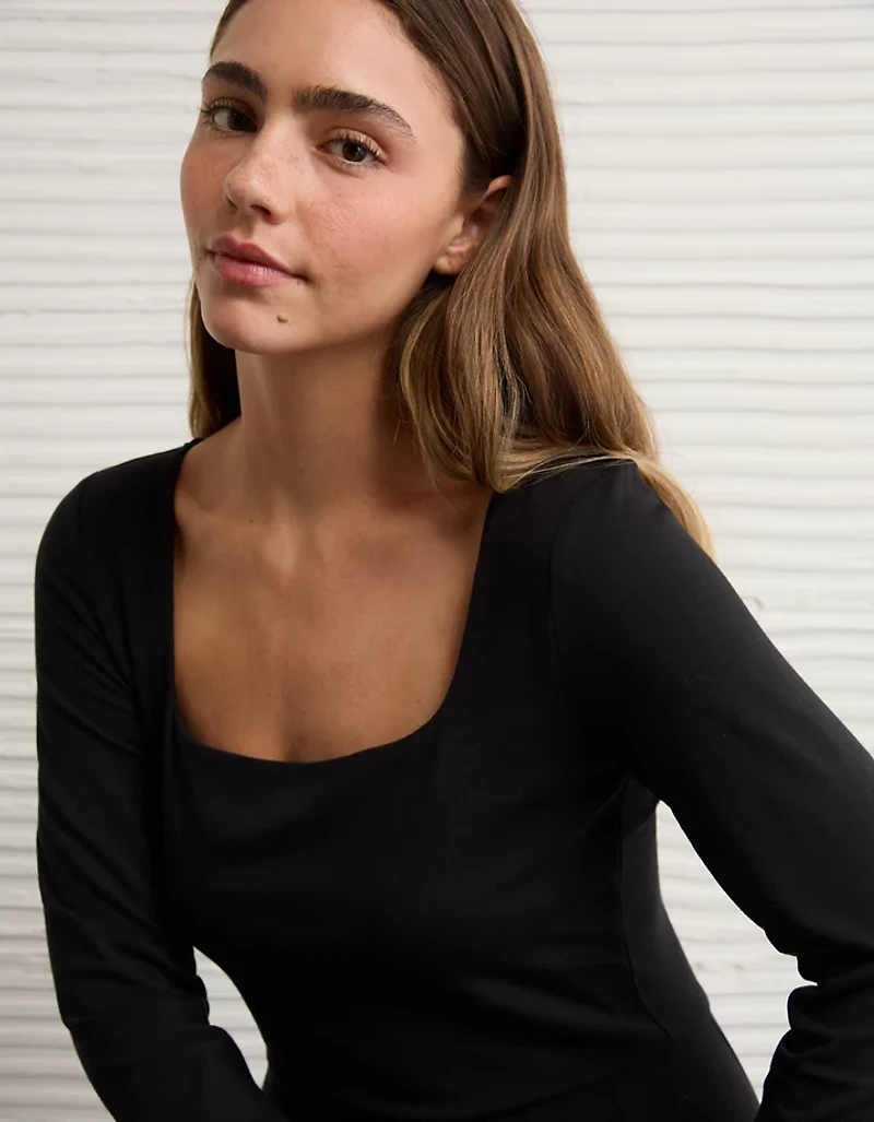 AE Square Neck Midi Dress