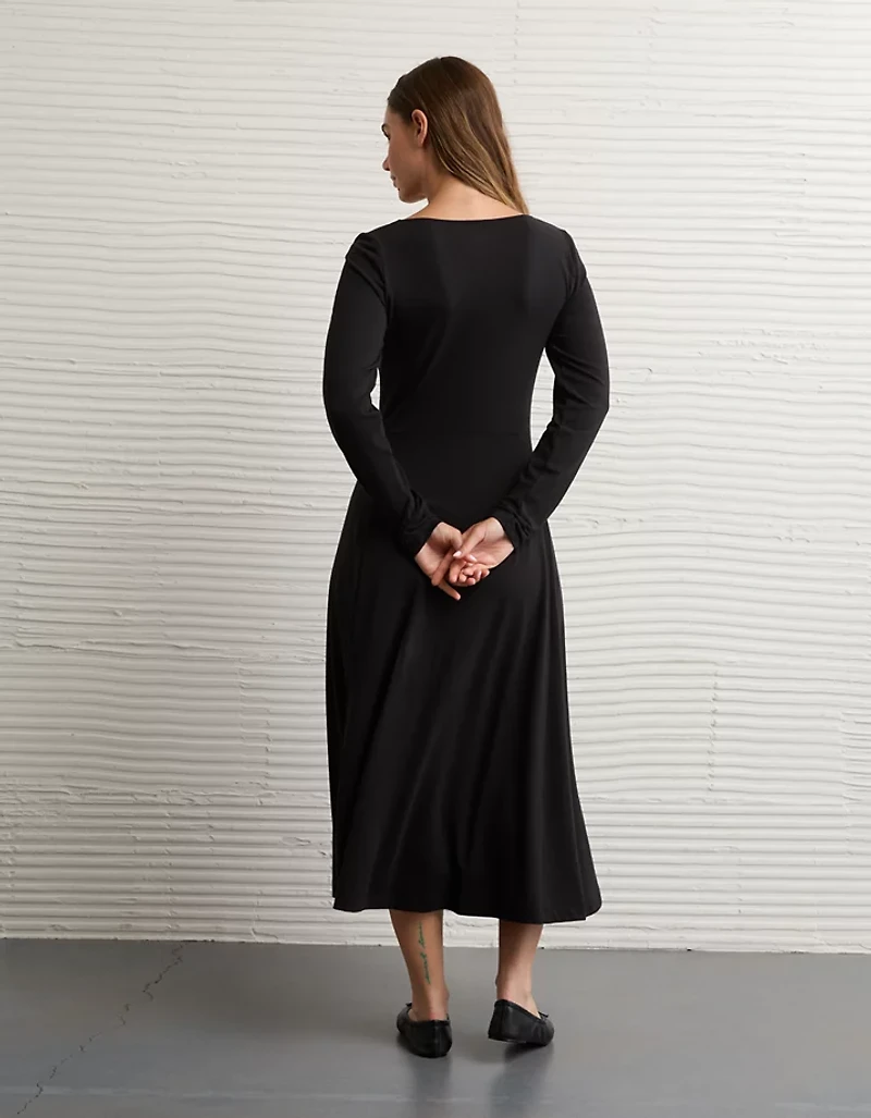 AE Square Neck Midi Dress