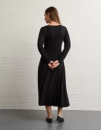 AE Square Neck Midi Dress