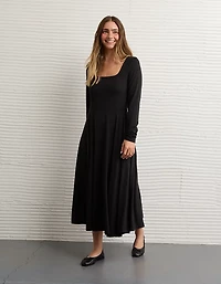 AE Square Neck Midi Dress