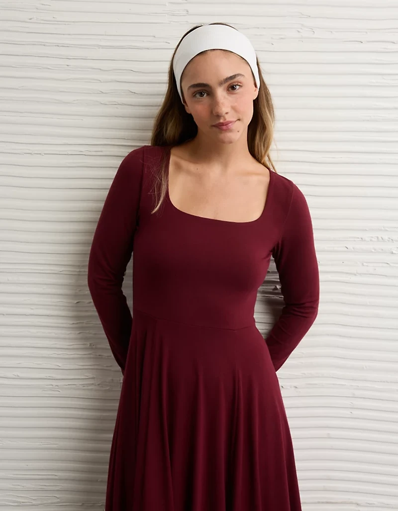 AE Square Neck Midi Dress