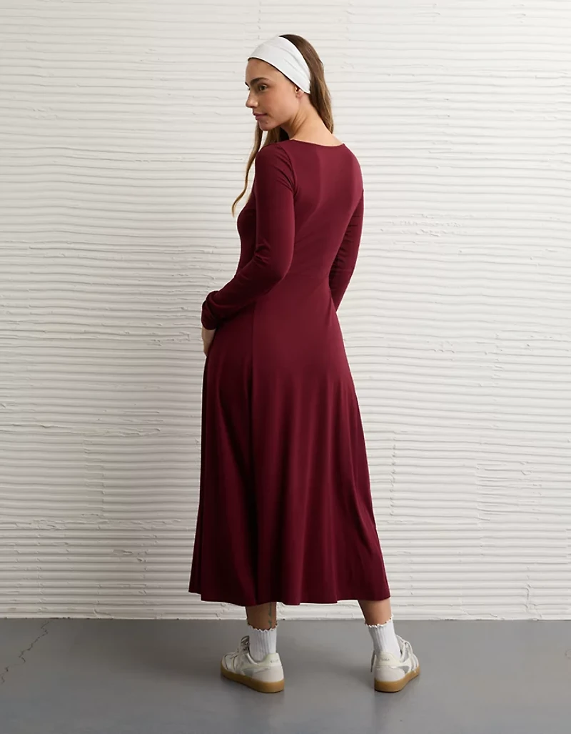 AE Square Neck Midi Dress