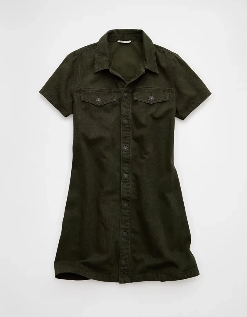 Minirobe chemise en denim AE