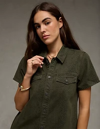 AE Denim Shirt Mini Dress