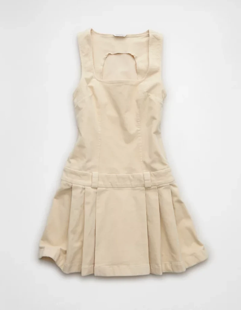 AE Pleated Corduroy Mini Dress