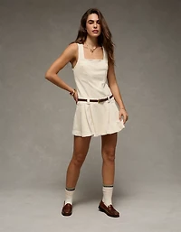 AE Pleated Corduroy Mini Dress