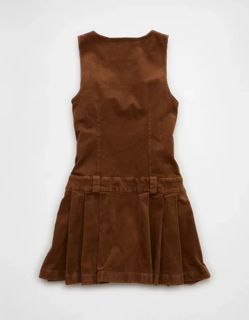 AE Pleated Corduroy Mini Dress