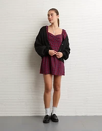 AE Catie Corset Puff Sleeve Mini Dress