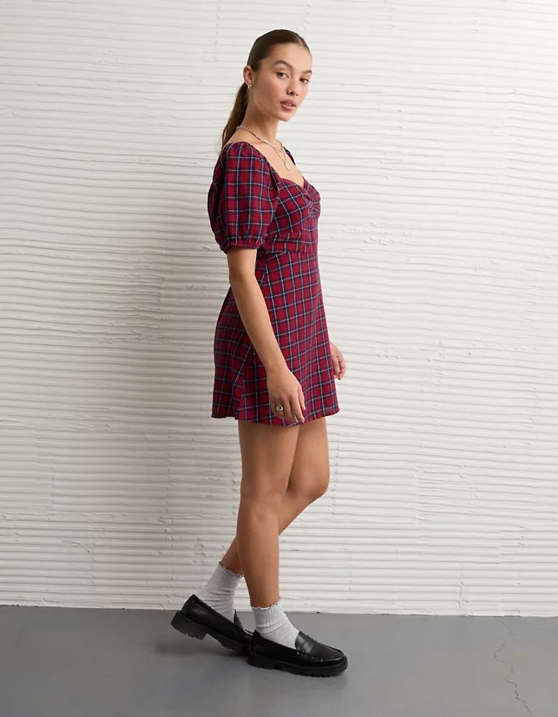 AE Catie Corset Puff Sleeve Mini Dress