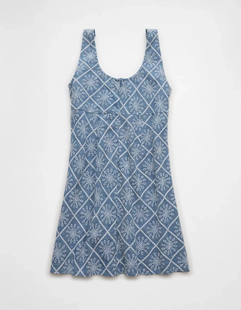 Minirobe à motif œillets nouée l’avant AE