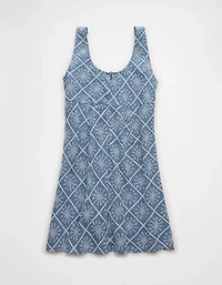 Minirobe à motif œillets nouée l’avant AE
