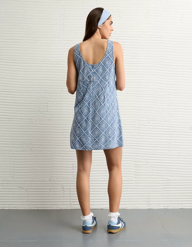 Minirobe à motif œillets nouée l’avant AE