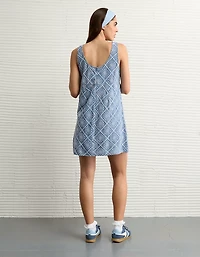 Minirobe à motif œillets nouée l’avant AE