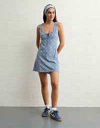 Minirobe à motif œillets nouée l’avant AE