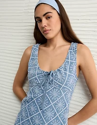 AE Tie Front Eyelet Mini Dress