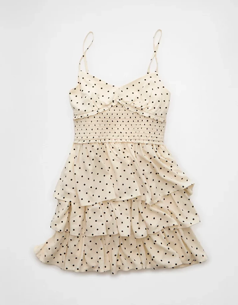 AE Tiered Polka Dot Mini Dress