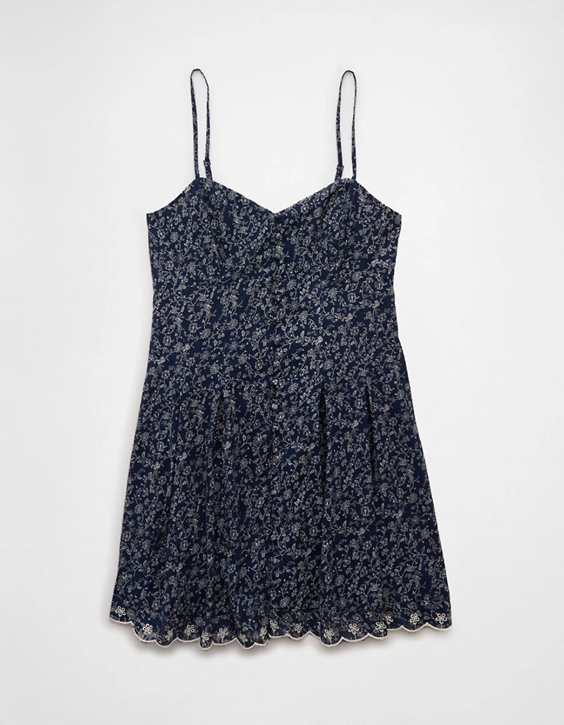 AE Sweetheart Button-Up Mini Dress