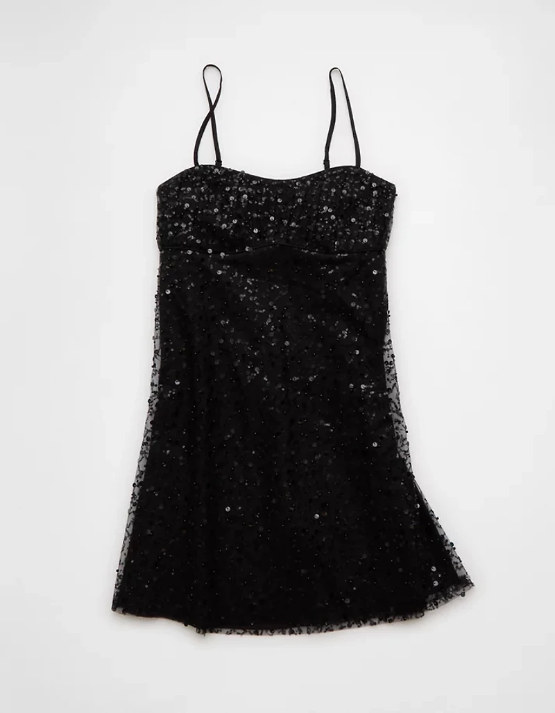 AE Satin Sweetheart Mini Slip Dress