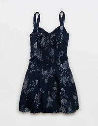 AE Corset Drop Waist Bubble Mini Dress