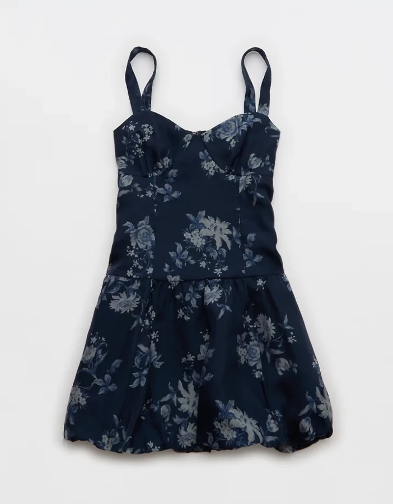 AE Corset Drop Waist Bubble Mini Dress