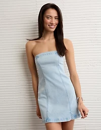 AE Strapless Denim Mini Dress