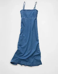 AE Strappy Tank Denim Midi Dress