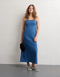 AE Strappy Tank Denim Midi Dress