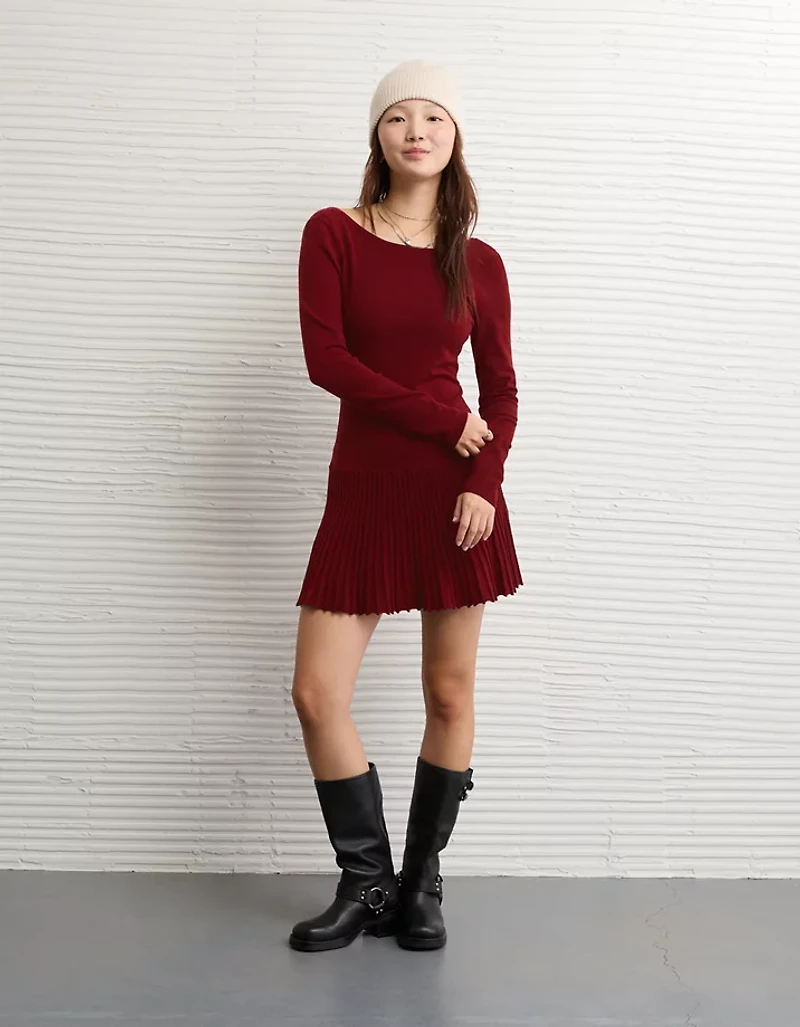 AE Drop Waist Sweater Mini Dress