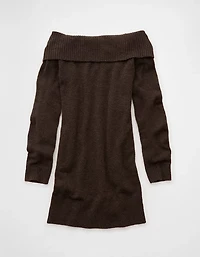 AE Off-the-Shoulder Sweater Mini Dress