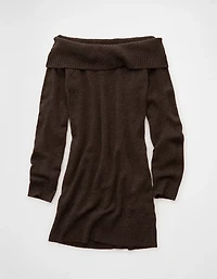 AE Off-the-Shoulder Sweater Mini Dress