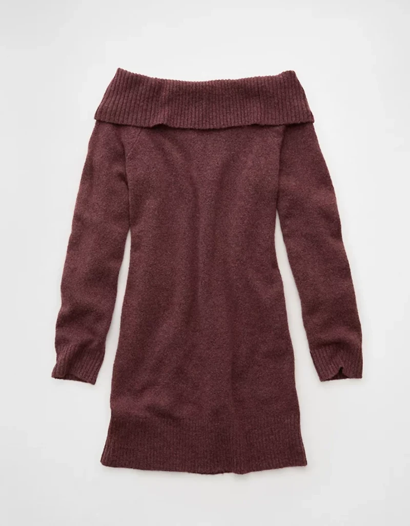 Minirobe chandail à épaules dénudées AE