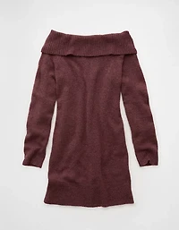 Minirobe chandail à épaules dénudées AE