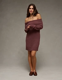 Minirobe chandail à épaules dénudées AE