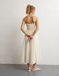 Peignoir mi-long à incrustations en dentelle Bella AE
