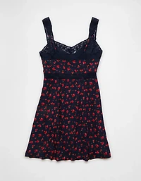 Minirobe à bretelles en dentelle AE