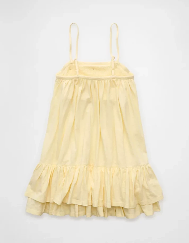 AE Sunchaser Knit Ruffled Mini Dress