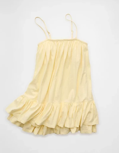 AE Sunchaser Knit Ruffled Mini Dress