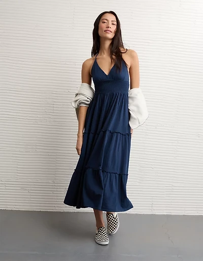 AE Sunchaser Halter Midi Dress