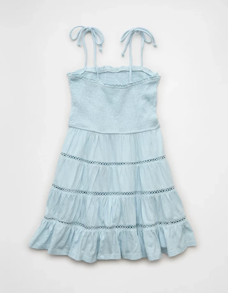 AE Sunchaser Smocked Tiered Mini Dress
