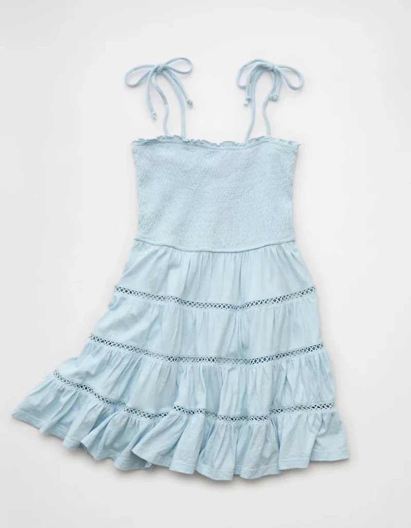 AE Sunchaser Smocked Tiered Mini Dress