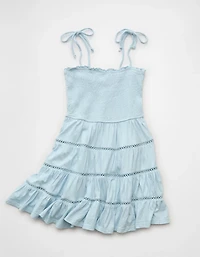 AE Sunchaser Smocked Tiered Mini Dress