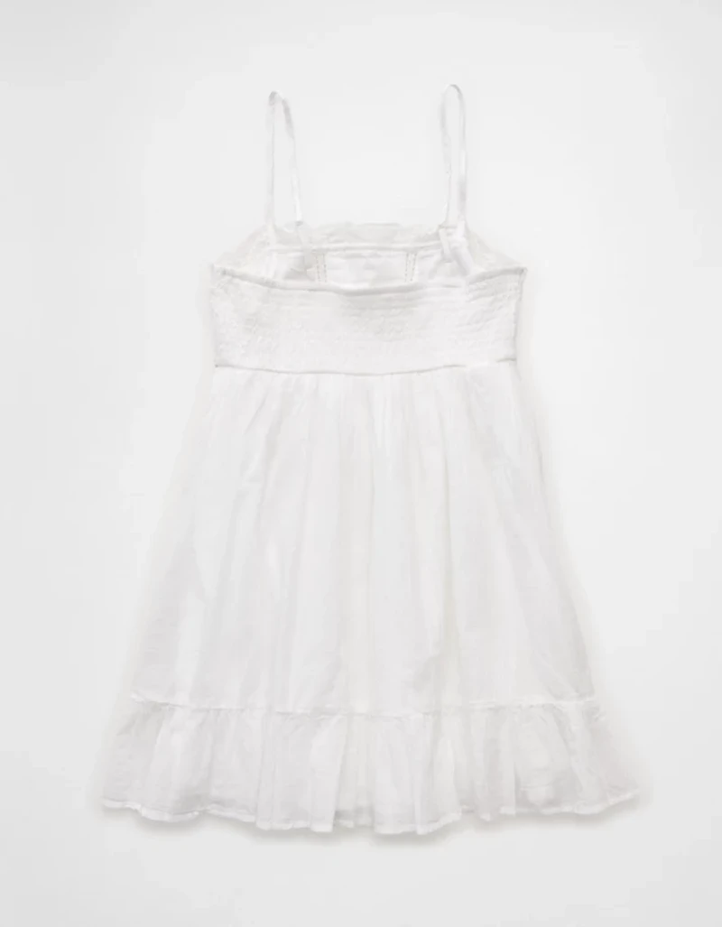 AE Lace Trim Babydoll Mini Dress
