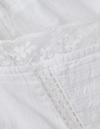 AE Lace Trim Babydoll Mini Dress