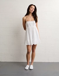 AE Lace Trim Babydoll Mini Dress
