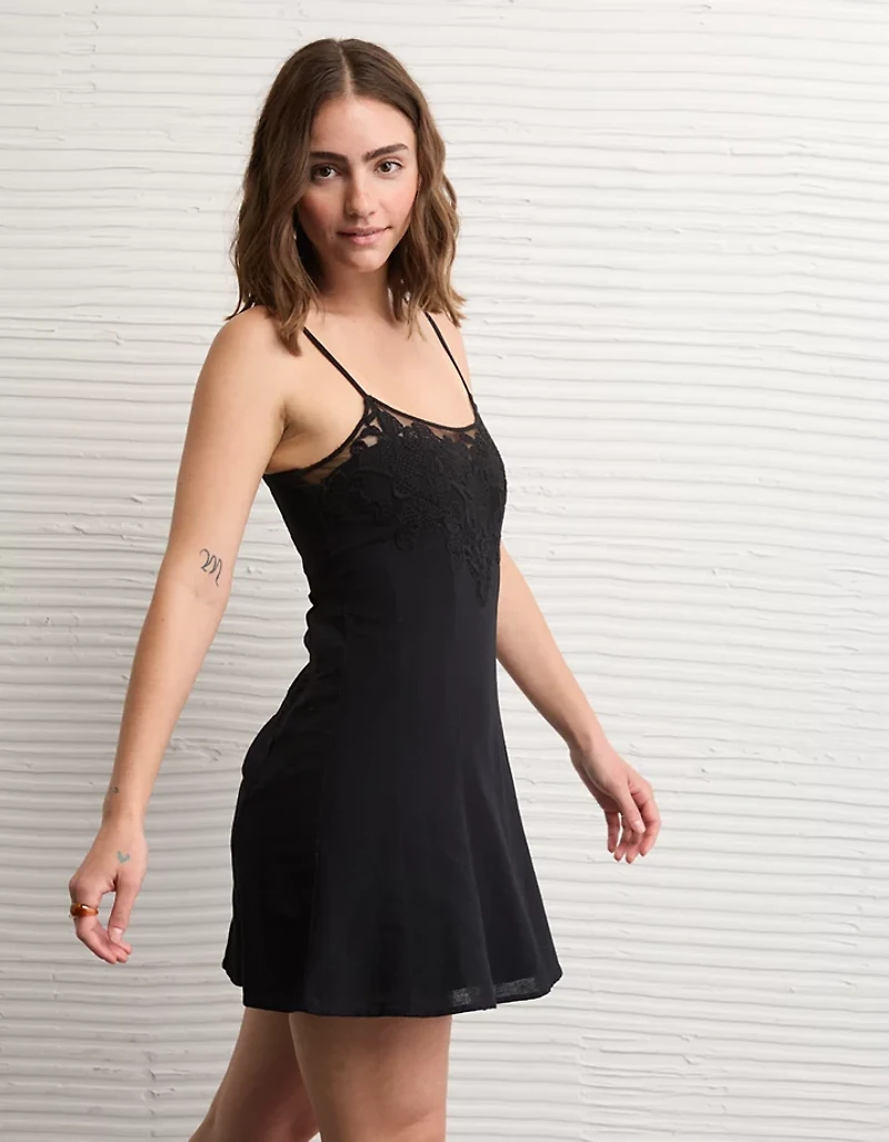 AE Lace Trim Mini Dress