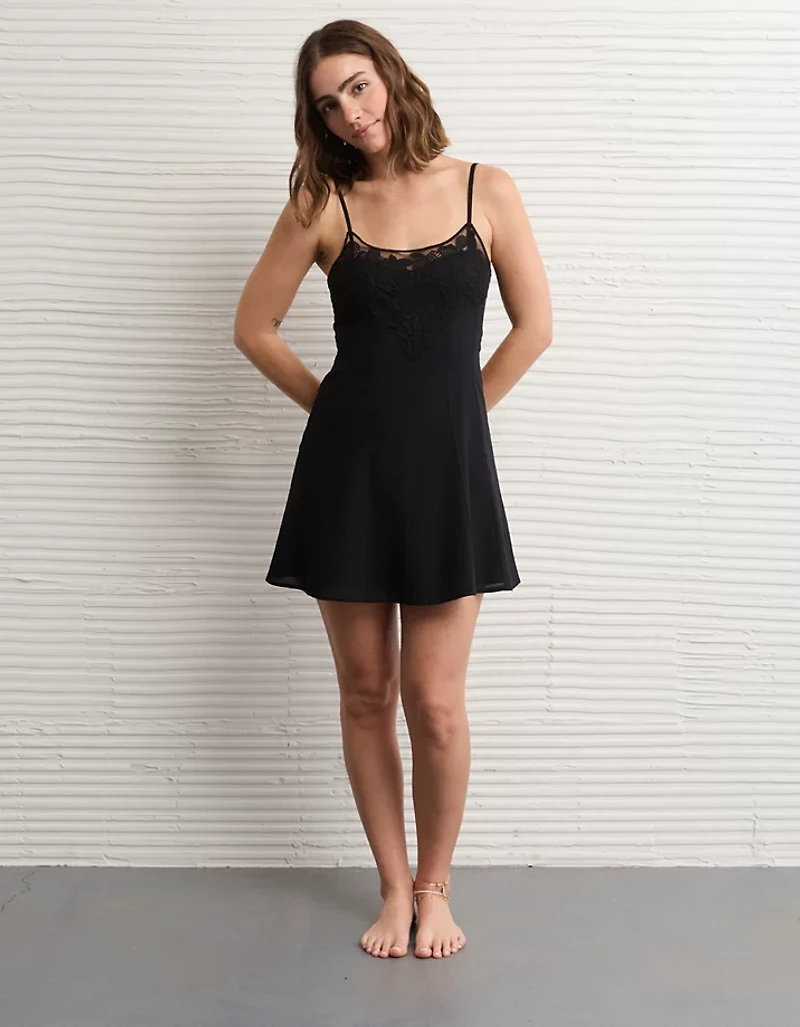 AE Lace Trim Mini Dress