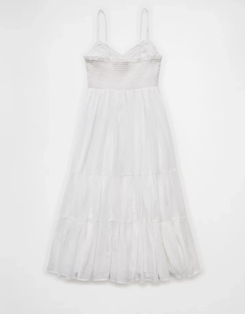 AE V-Neck Babydoll Midi Dress